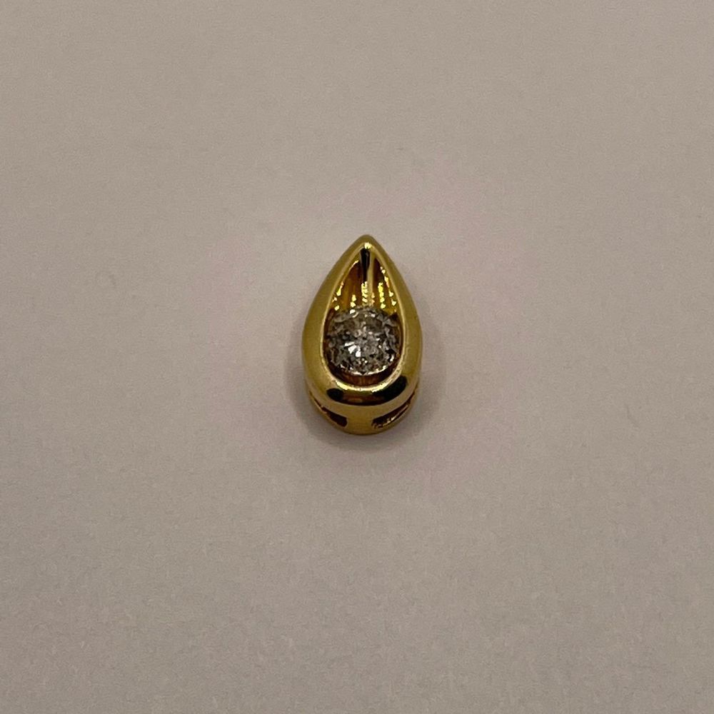 VINTAGE 14k‎ TEAR DROP PENDANT